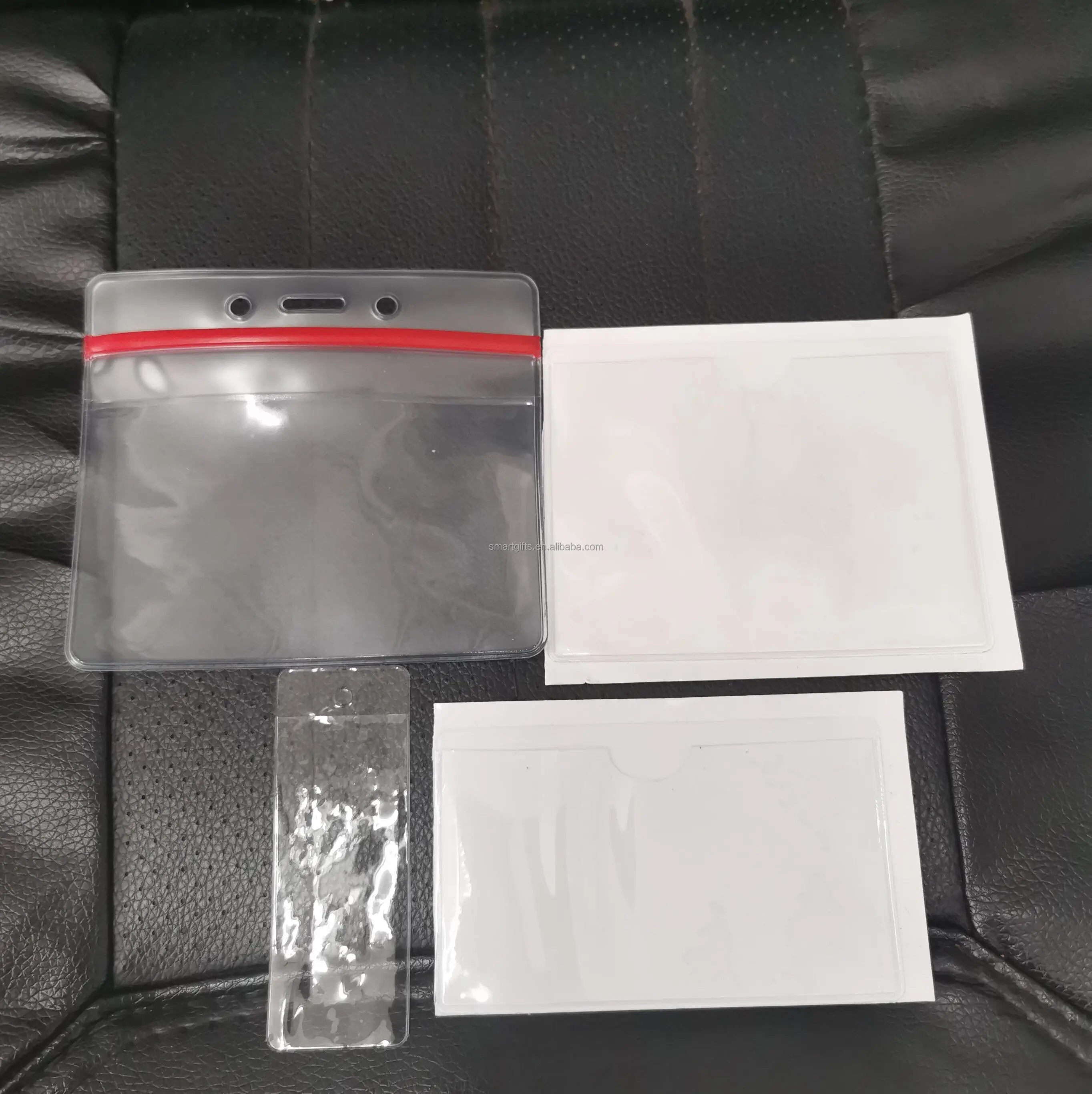 Soft PVC Resealable Price Tag Sleeve Vinyl Paper Tag holder