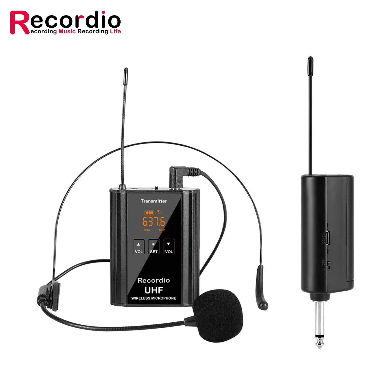 gaw-107a wireless lavalier microphone lapel mic