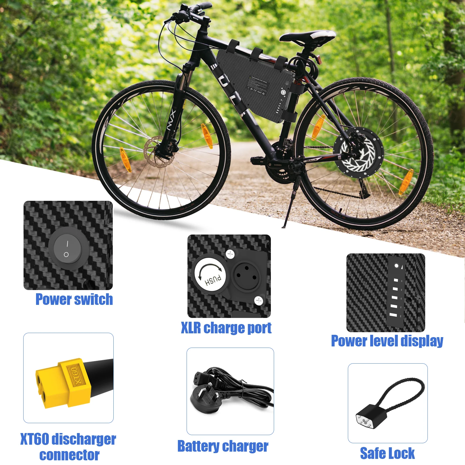 Batterie Lithium-ion 72V 20Ah/30Ah/40Ah/50Ah/60Ah pour
