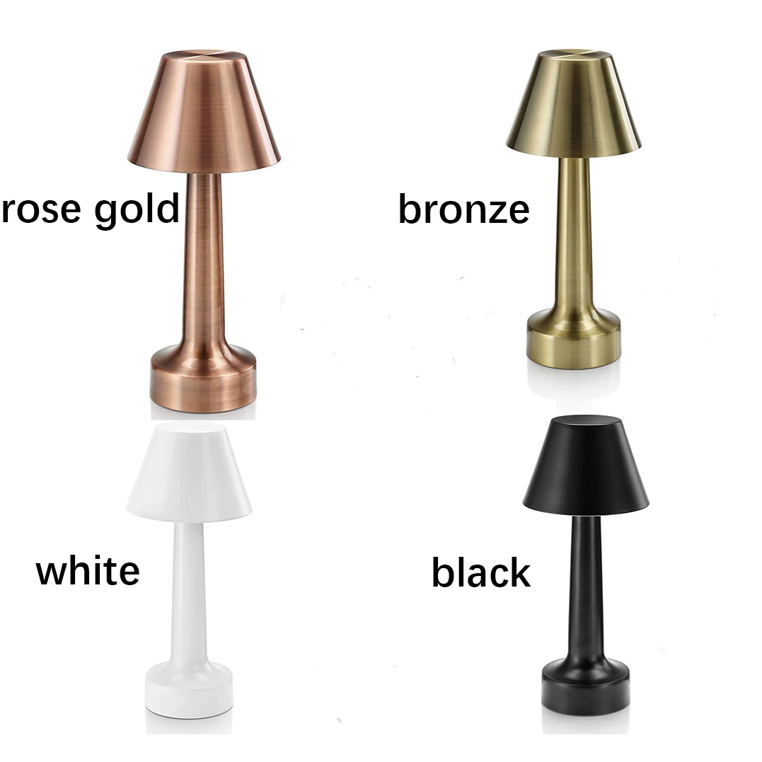 Touch Control Dimmable Bedside Table Lamp USB Port Fabric Shade LED Bulb Simple Design Aluminum Body for Home Office Living Room