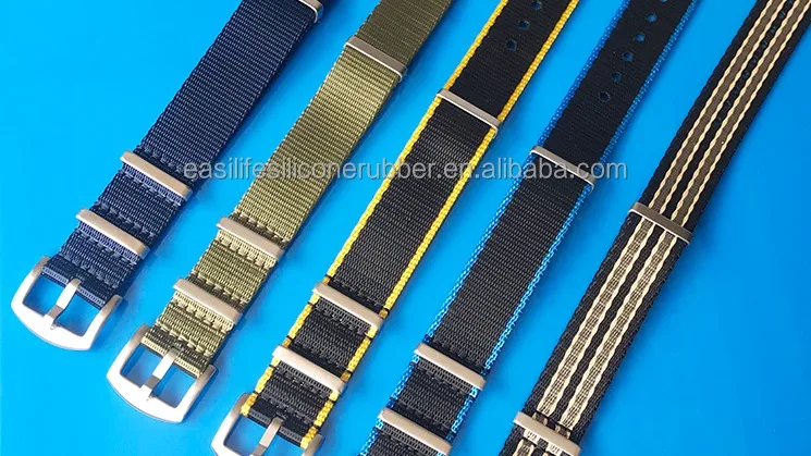 One Piece Big Buckle Changeable Ballistic Sports Nylon 5 Stripe ...