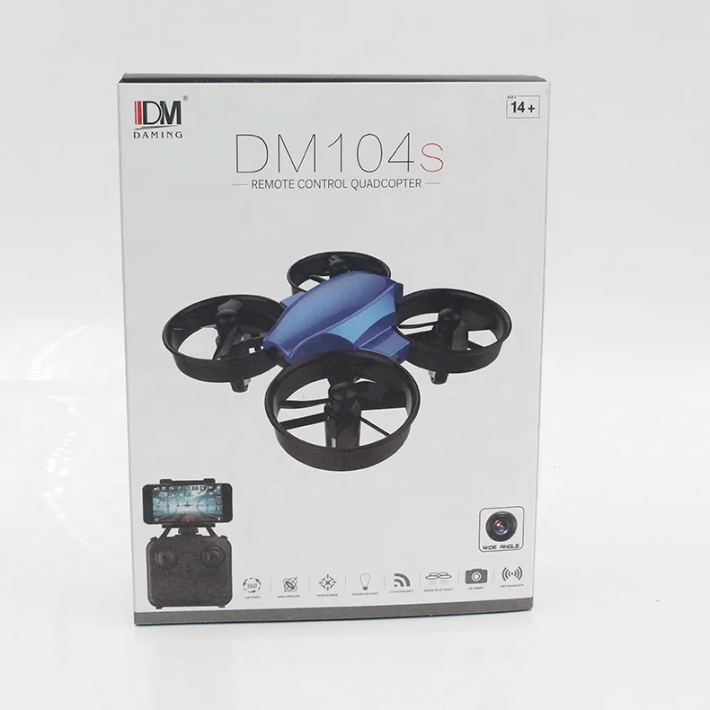 DM104S 2.4G 4CH 6Axis Flying Remote Control Camera Drone Quad Copter with LED Light for Hand Launching Height Hold