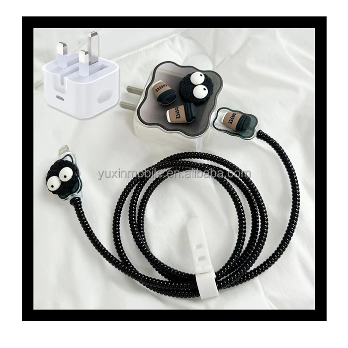 For iPhone 18W 20W Charging 3D Cute Cartoon Silicone Cable
