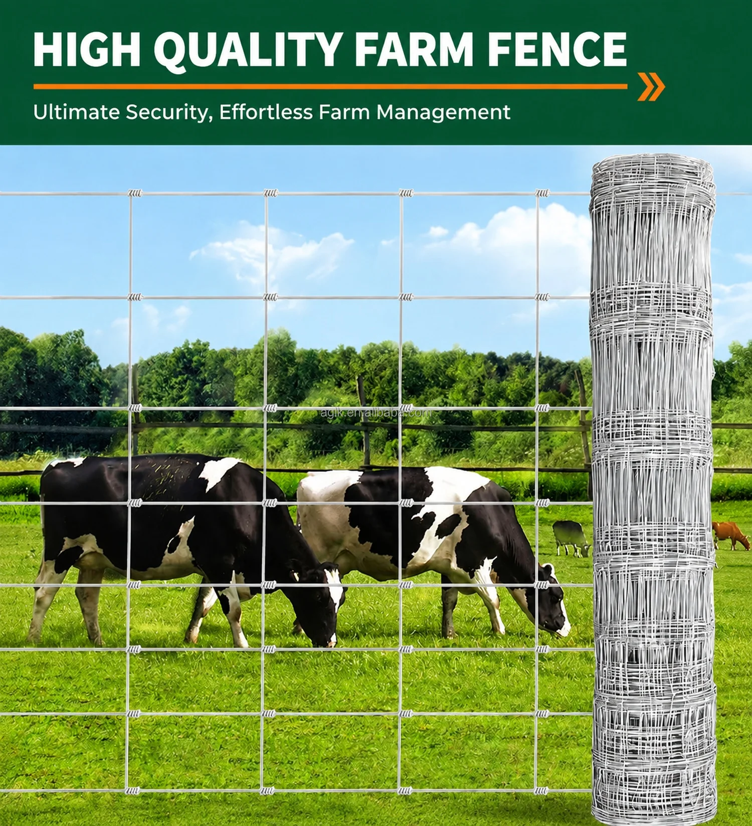 Flexible Cattle Fence 4ft × 164ft