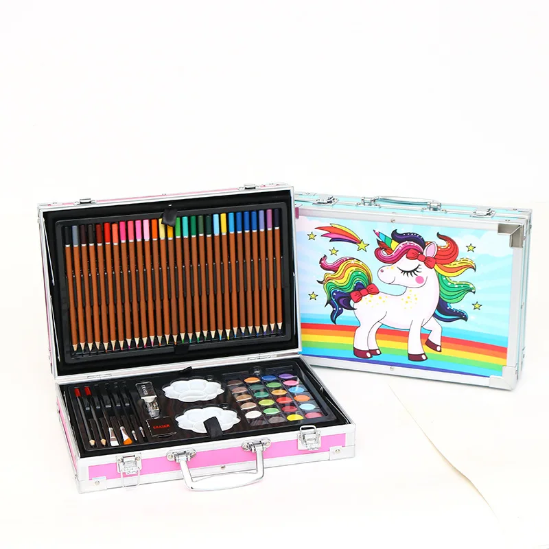 150 Pcs/Set Drawing Tool Kit Kids Art Set Painting Brush Art