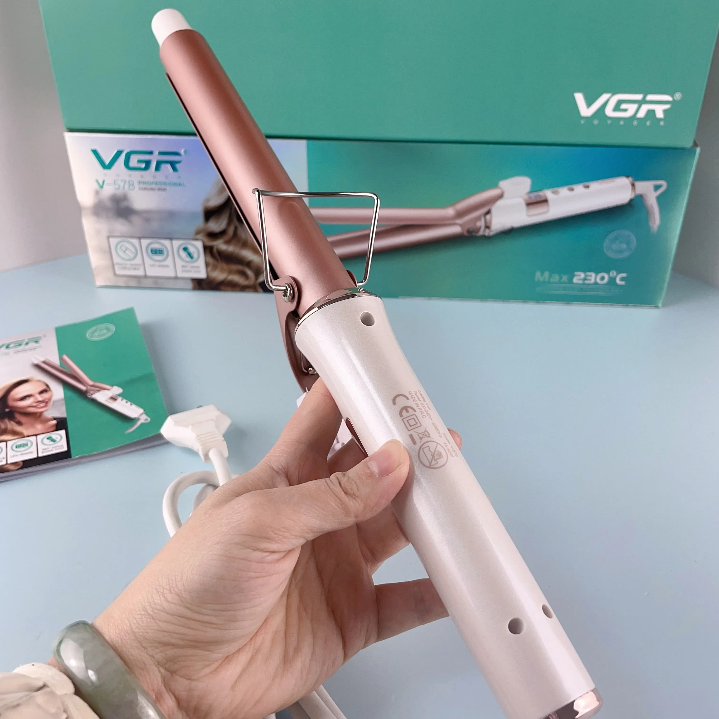 Vgr V-578 in Hair Straightener Hair Curler Straightener Professional  Ceramic Glaze Hair Straightener
