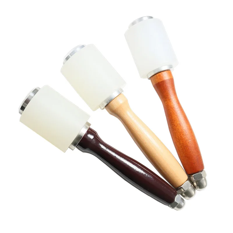 3 вида цветов деревянная ручка кожа резьба Нейлон молоток для кожаные рабочие