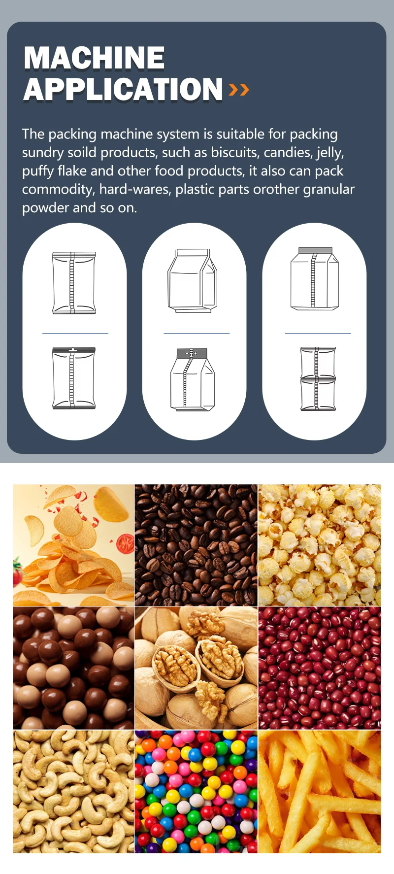 Automatic Multihead Weighing Vertical Packaging Filling Pet Snack Dog ...