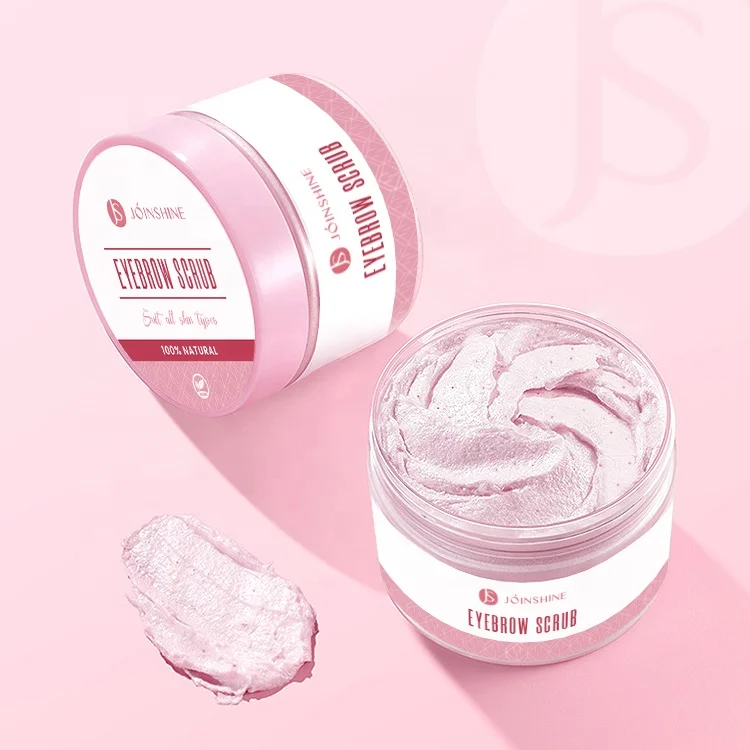 Private Label Brow Scrub Exfoliating Cream Brow Scrub Cream Eyebrow Deep Clean  Whitening Eye Brows Scrub Cream Eyebrow Scrubber