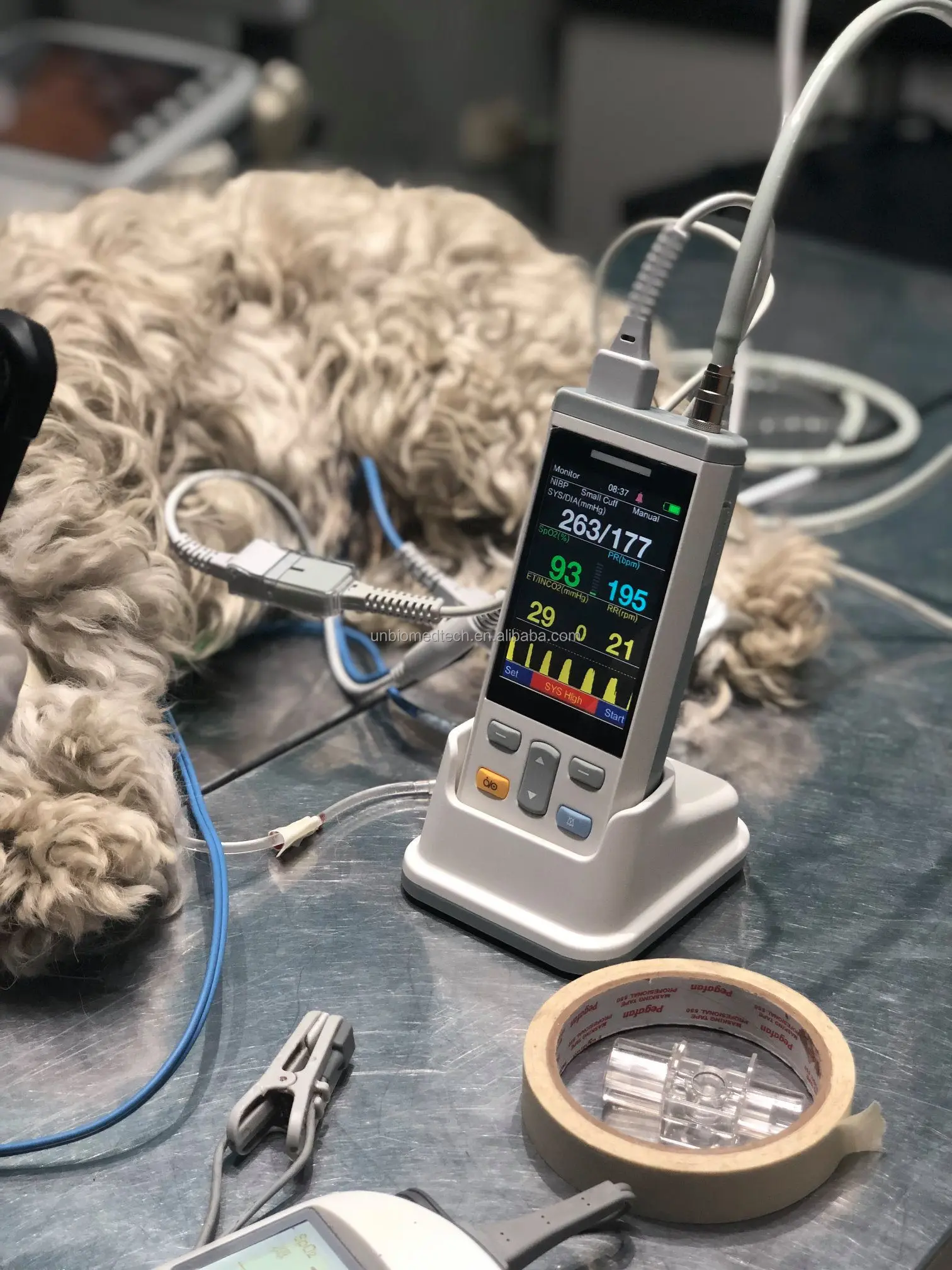 Veterinary Telemetry PC100V Animal Veterinary Equipment - Multi-Parameter Monitor