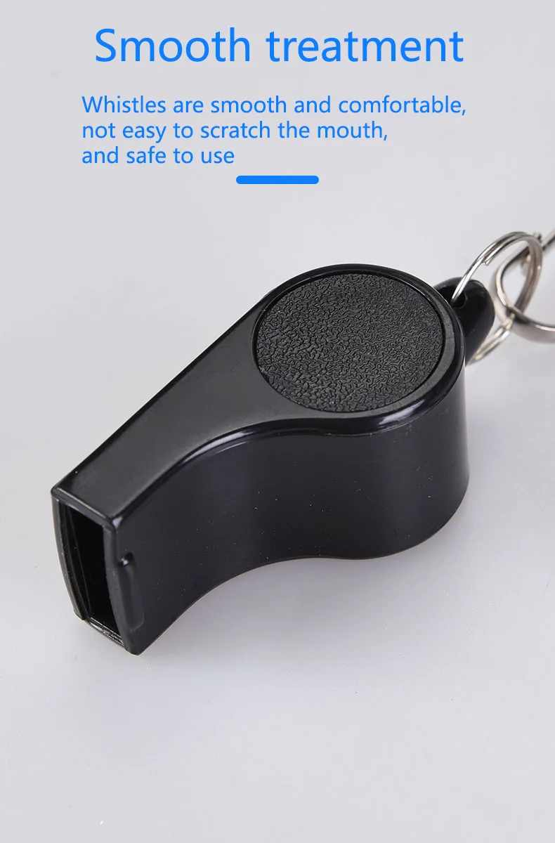 Boxed With 6 Black Pro Referee Whistles For High Audio Basketball