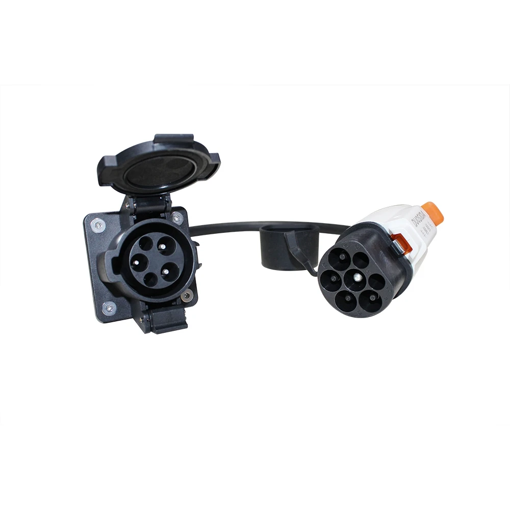 Duosida 0.5m Ev Charging Adapter Gbt Charging Plug To Type 1 Socket 32a