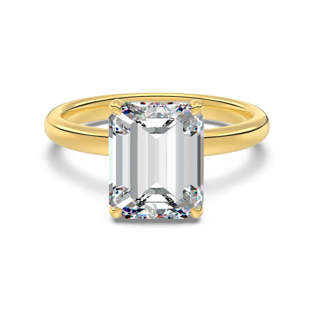 KAKODIY Classic Style Fine Jewelry 925 Sterling Silver 4.0ct Rectangular 5A Zirconia Bridal Wedding Engagement Promise Women's Ring detail 4