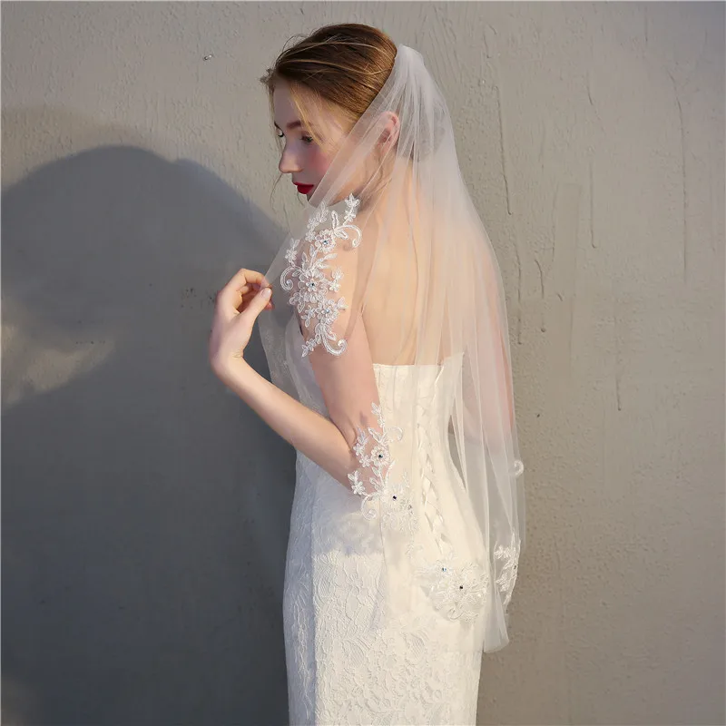 White/Ivory Wedding Veil with Comb