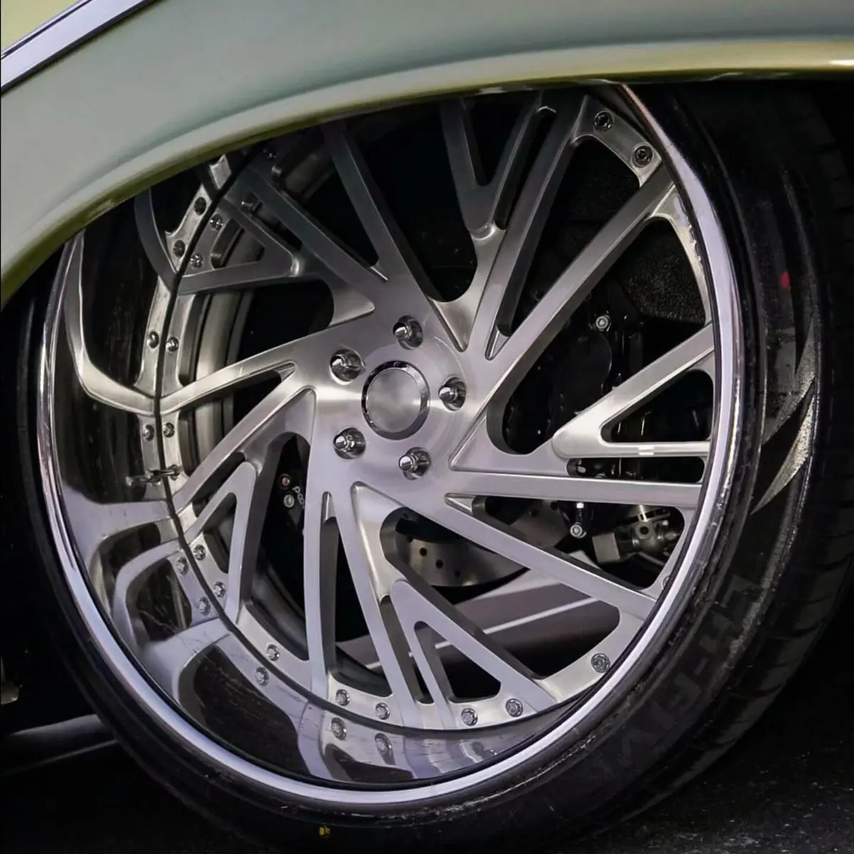 Rcsr 6x139.7 22x12 24x14 8x8.5 Forged Wheels 22 24 26 28 Inch Rims Sliver Multi Spoke Deep Dish Rims