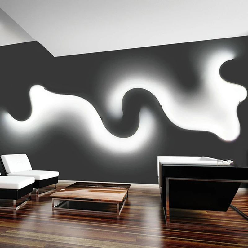 OUKANING Wall Light Applique Art Wall Lamp LED Snake Wall Lights Curved Lights Light 