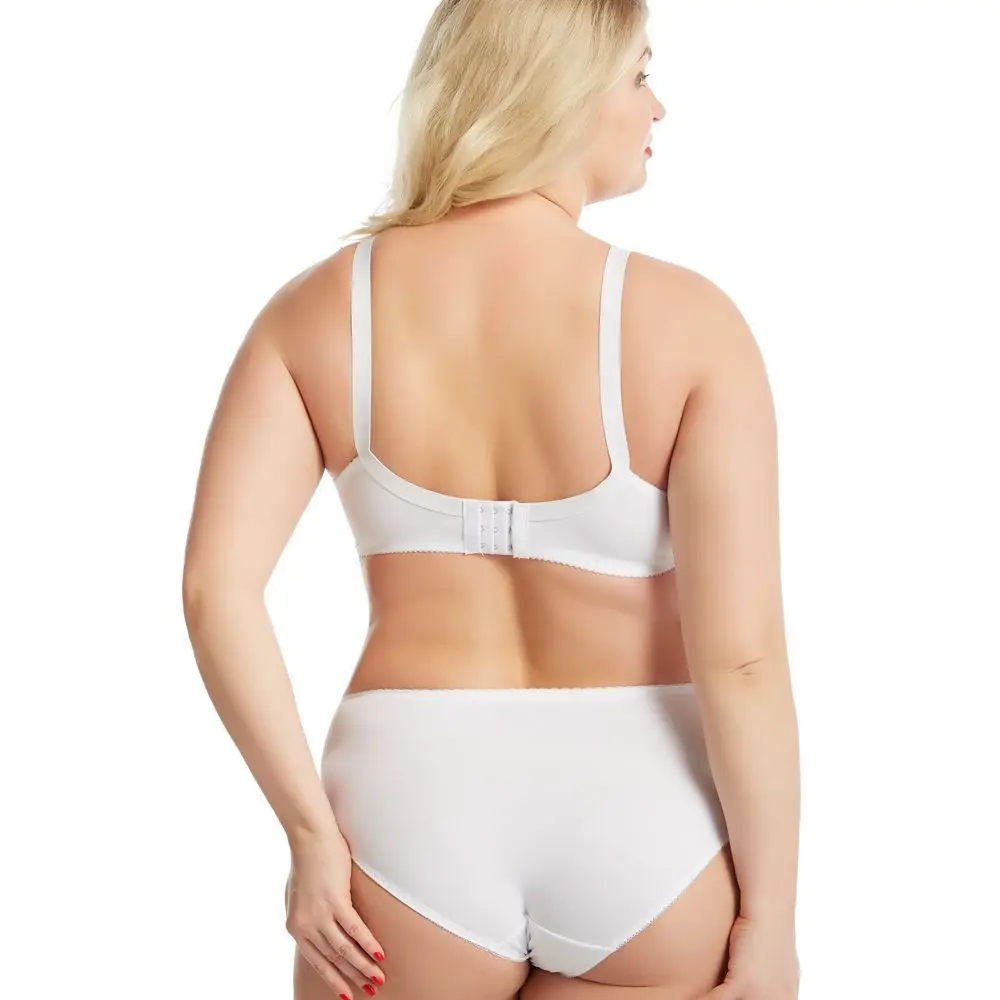 DORLIONA 38 50 plus size bra for women biggest c d e cup bra large size  lingerie push up breathable cotton healthy brassiere underwear Beige C 48 :  : Fashion