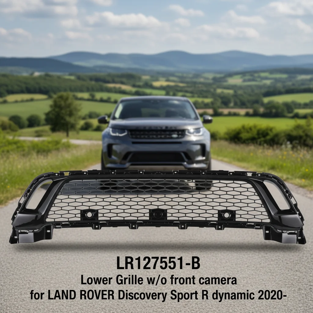 LR127551-B Honeycomb Mesh Grille Decorative Lower Grille W/o Front Camerafor LAND ROVER Discovery Sport R Dynamic 2020-