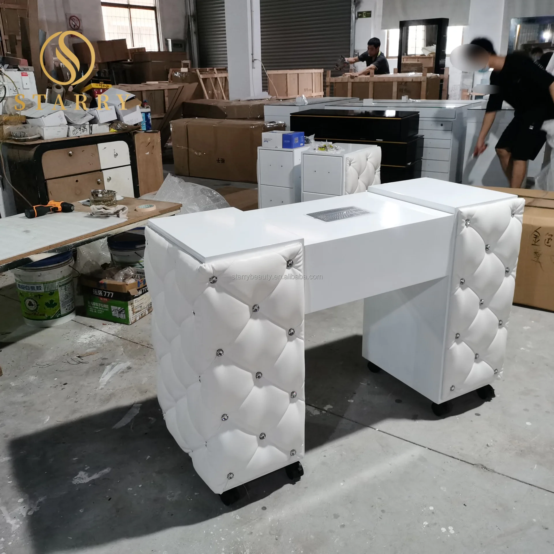 Nails Salon Furniture Luxury Nail Table Manicure Tables Bar Station