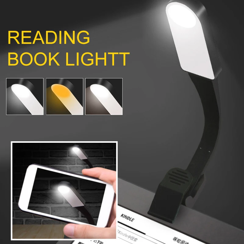 Rechargeable LED USB Book Light Adjustable Reading Light