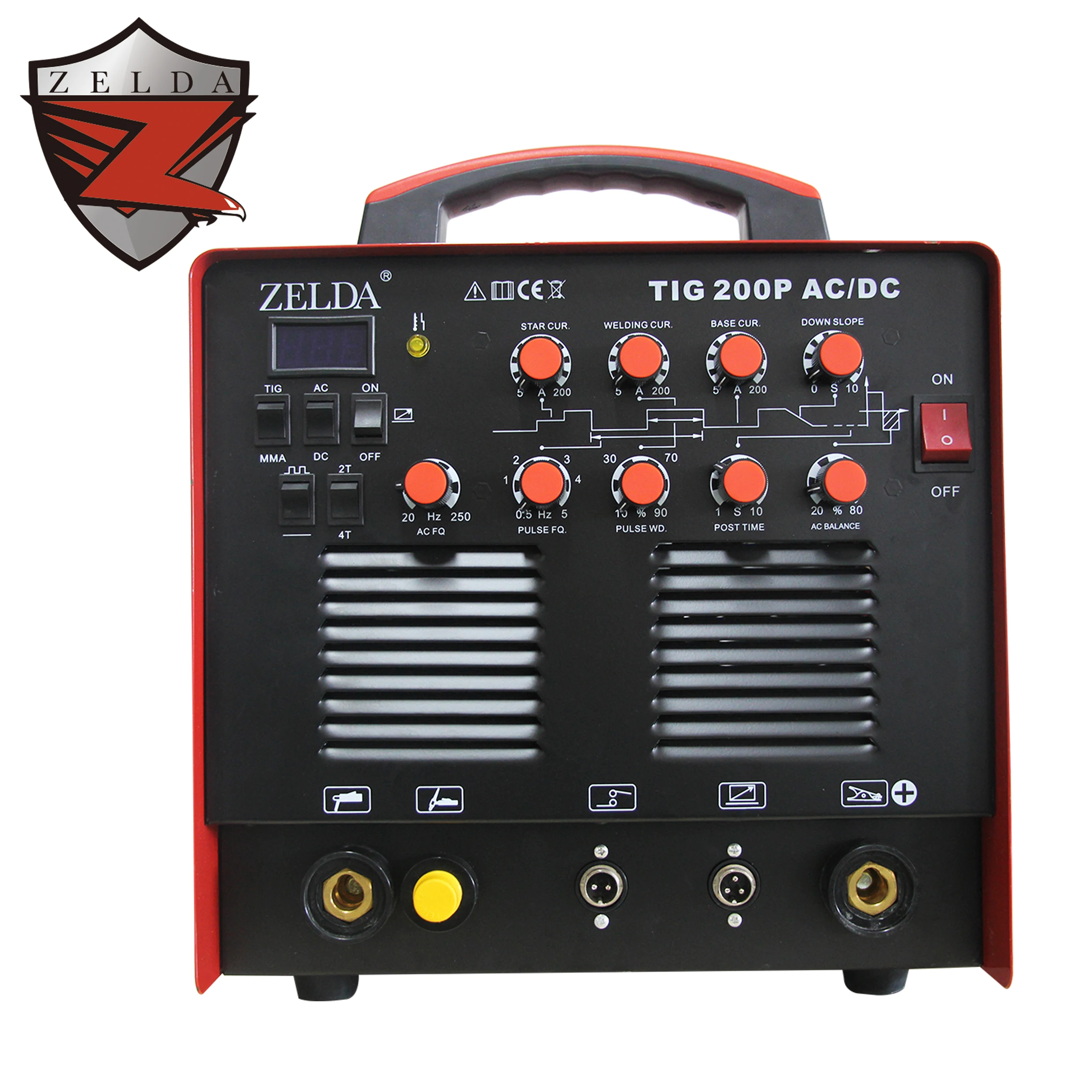 ポータブル200A TIG溶接機 ZELDA WSM 200 Tig AC/DC溶接機（DCモーター