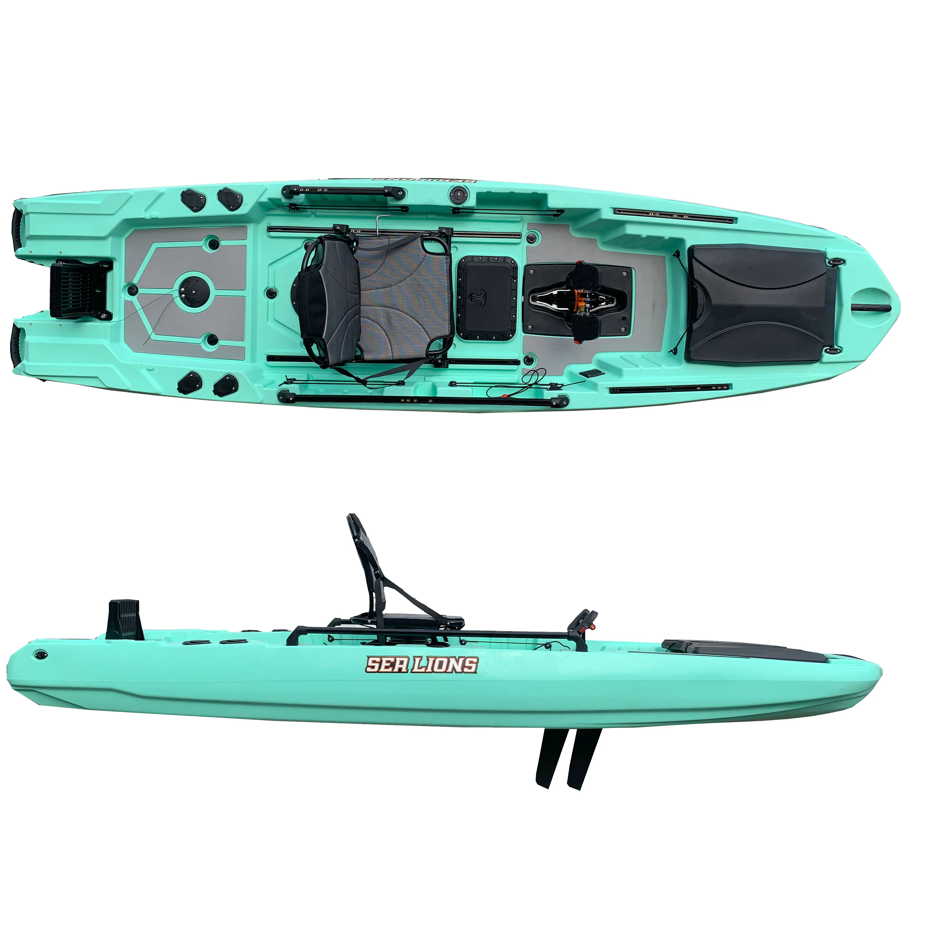 yuki＿k Zero Kayak Skiff 2023 - Best 12ft Pedal Drive Fishing Kayak