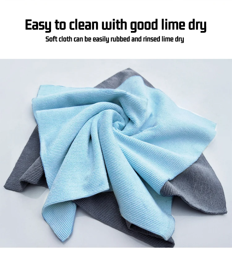 Microfiber Black White Grey Color Leather Wringer Rags Detailing