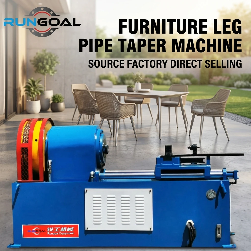 Semi Automatic Wholesale Price Metal Tube End Reducing  Pipe and  Pipe Tapering Machine for Furniture Legs