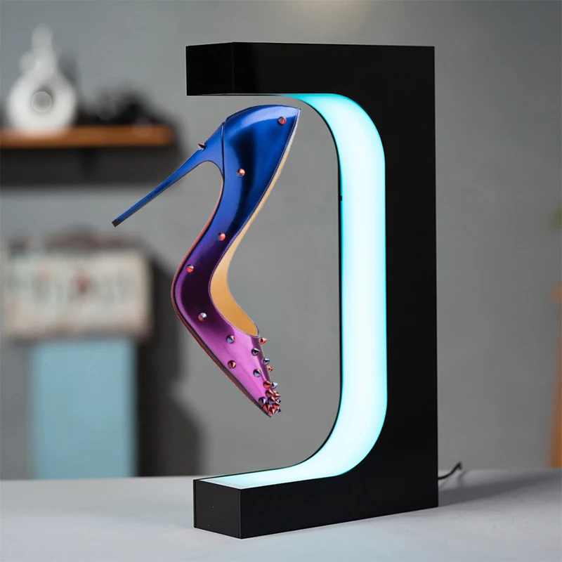 Portable Magnetic Levitating Platform Rotating Shoe Display Levitation Display Floating Shoe Display Levitating Platform