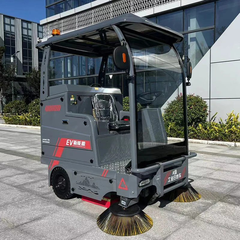 Road Dust Sweeper Mini Electric Road Floor Sweeper Truck Street Sweeper Cart