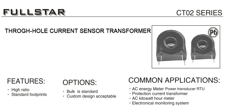 Toroidal Current Transformer Current Sensor High And Low Frequency ...