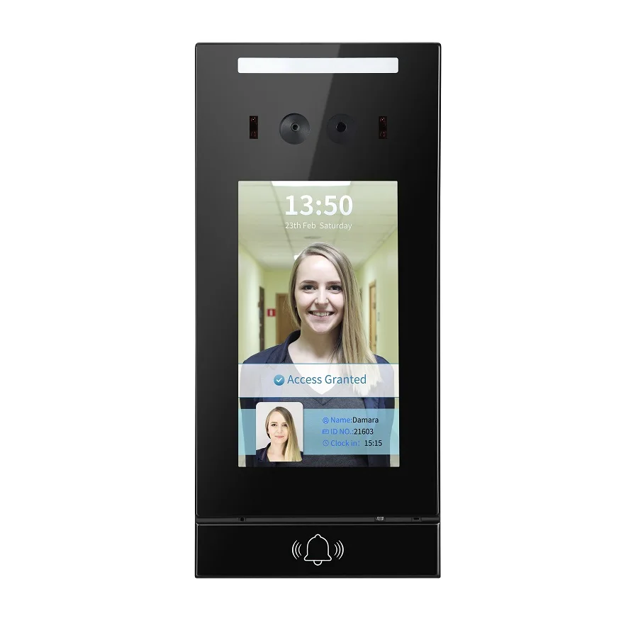 5-Inch Plastic Face Recognition Doorbell Camera with Night Vision and Motion Detection for Access Control