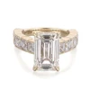 Real solid 14k gold lab diamond ring