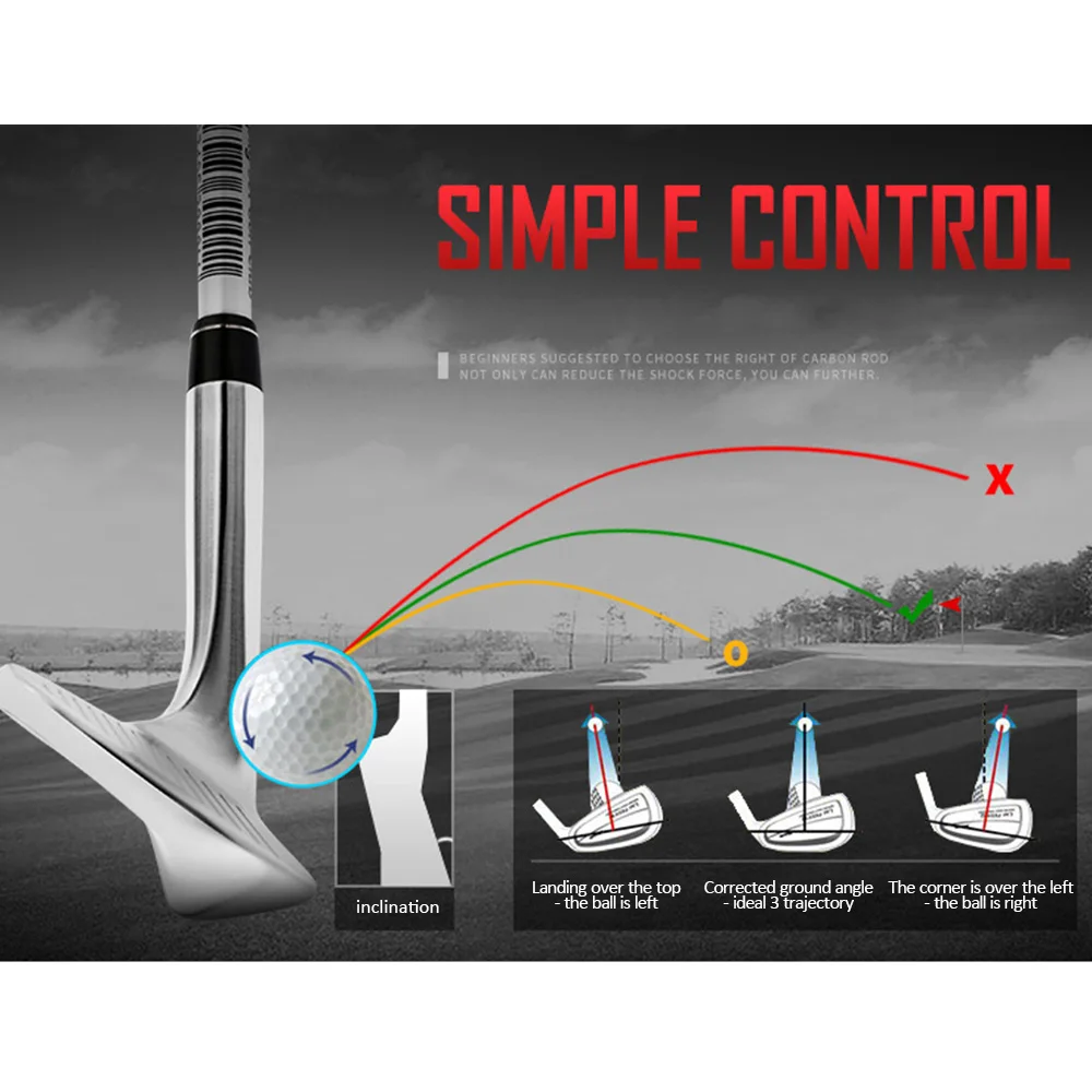 
 PGM клюшки для гольфа, режущий стержень CNC, клиновидный клин из нержавеющей стали для гольфа, 50-64 градусов  