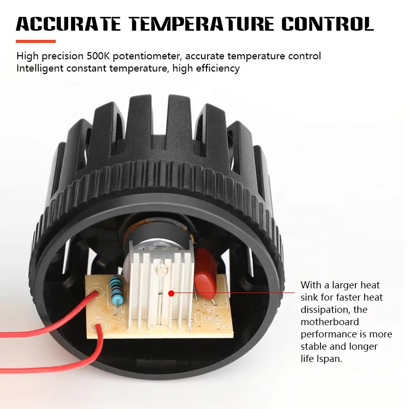 Qili 750 Вт Тепловая пушка Профессиональная ручная Регулируемая температура горячий воздух портативный домашний BGA переделка сварочный припой