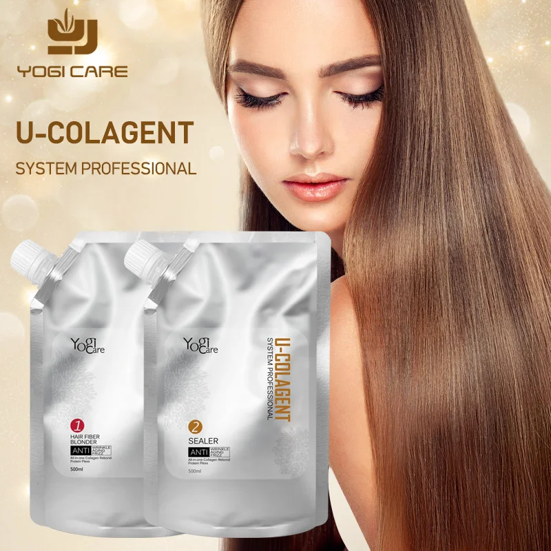 Система U-Colagent, профессиональный крем для выпрямления волос