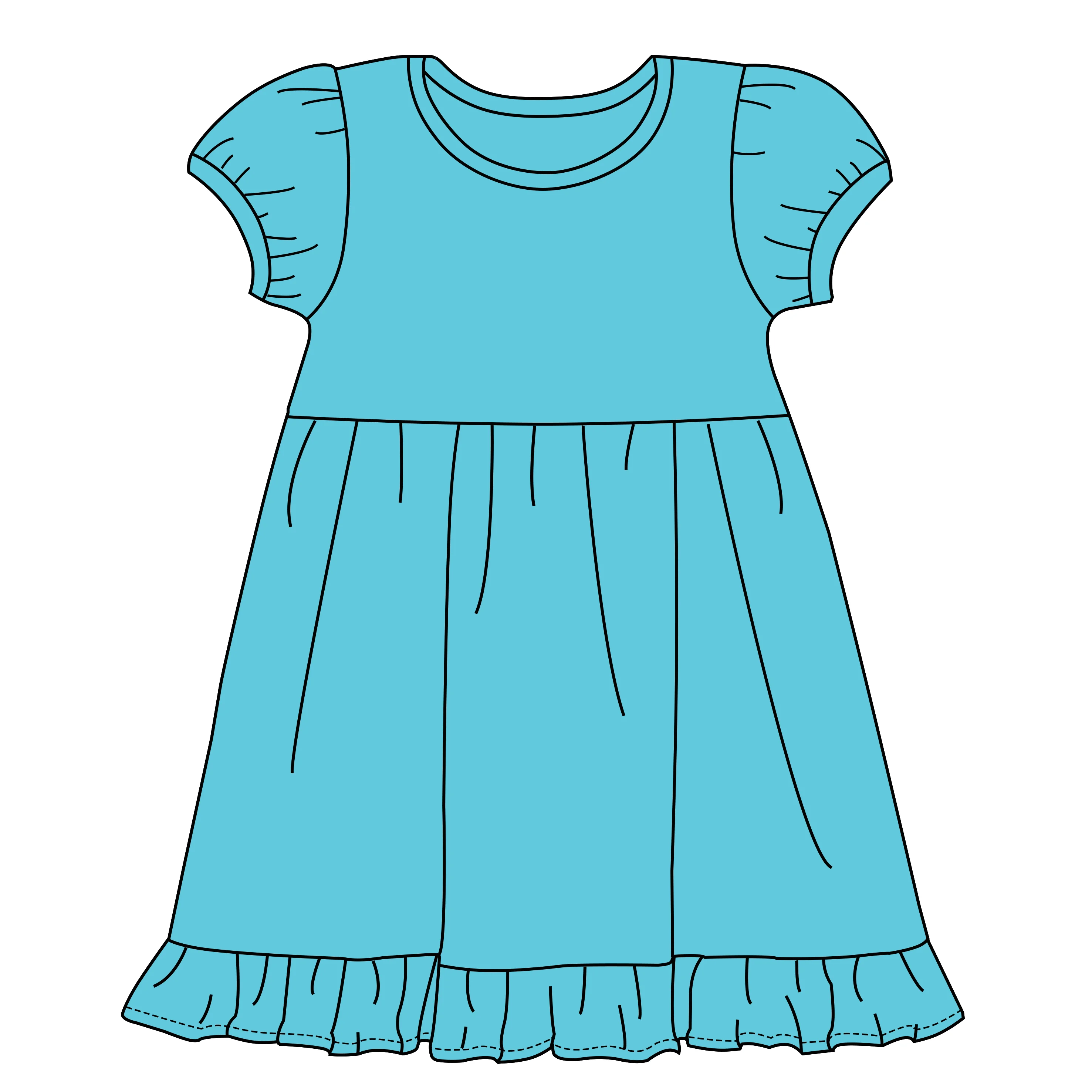 Wholesale Custom Cotton Blank Embroidery Girl Dress Cup Sleeve Casual Frill  Kids Girl Summer Dresses| Alibaba.com