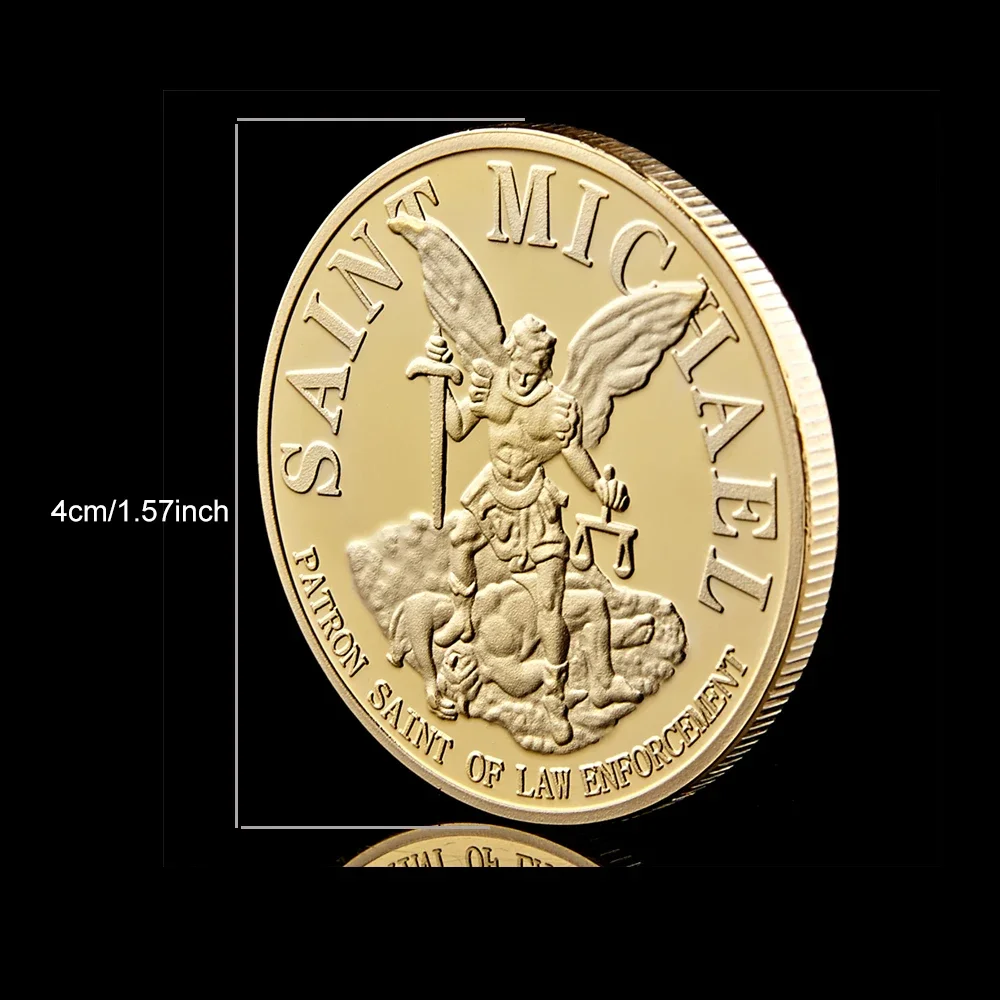 The Archangel with Prayer USA St Michael 1OZ Gold/Silver Plated Challenge  Coin USA Collectibles| Alibaba.com
