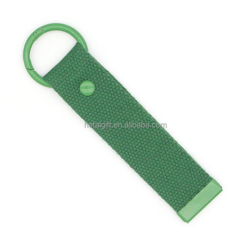 DIY Strap Tags Fabric Key Fob Patch Keyring South Korea Canvas Keychain