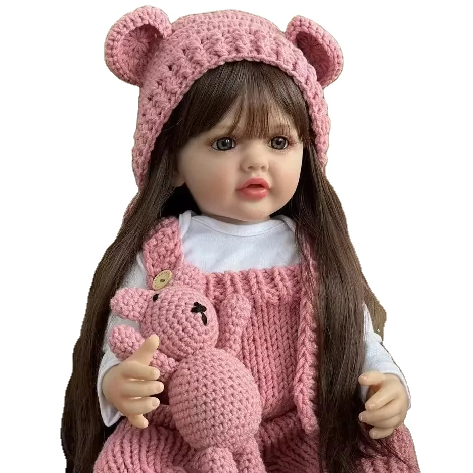 Top Selling 55CM Silicone Reborn Baby Doll Toddler Gifts Set