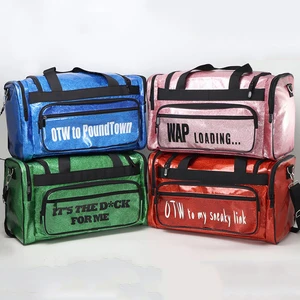 Custom Leather Travel Bag Large Capacity Dry Gym Sport Duffel Waterproof High Quality Durable Zippered Light Fashion Custom