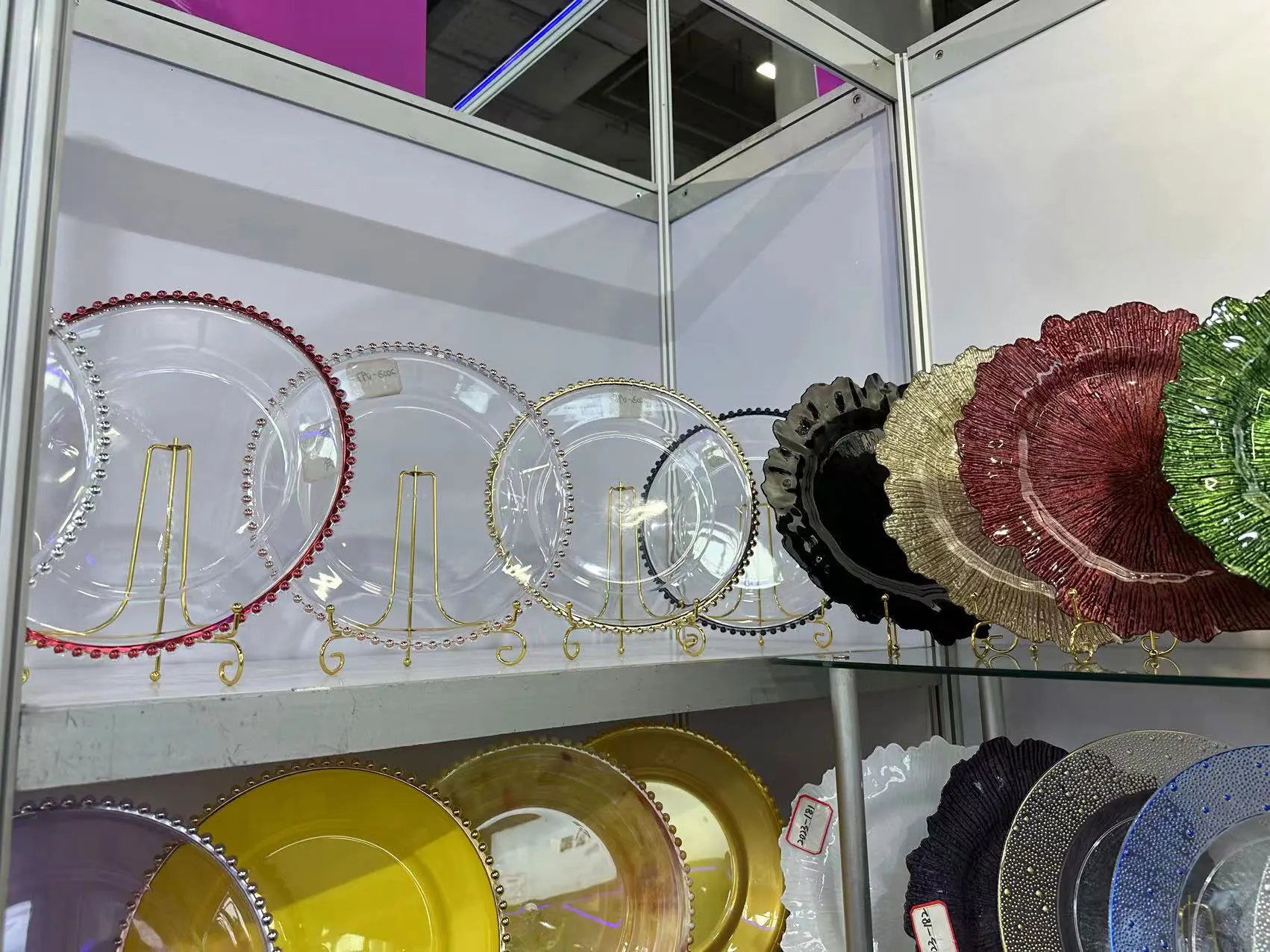 13" Clear Acrylic Plastic Charger Plates For Wedding Hotel Party