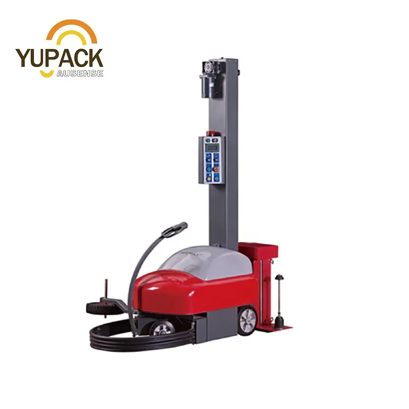 Robot self-propelled pallet wrapper robotic mobile battery stretch ...