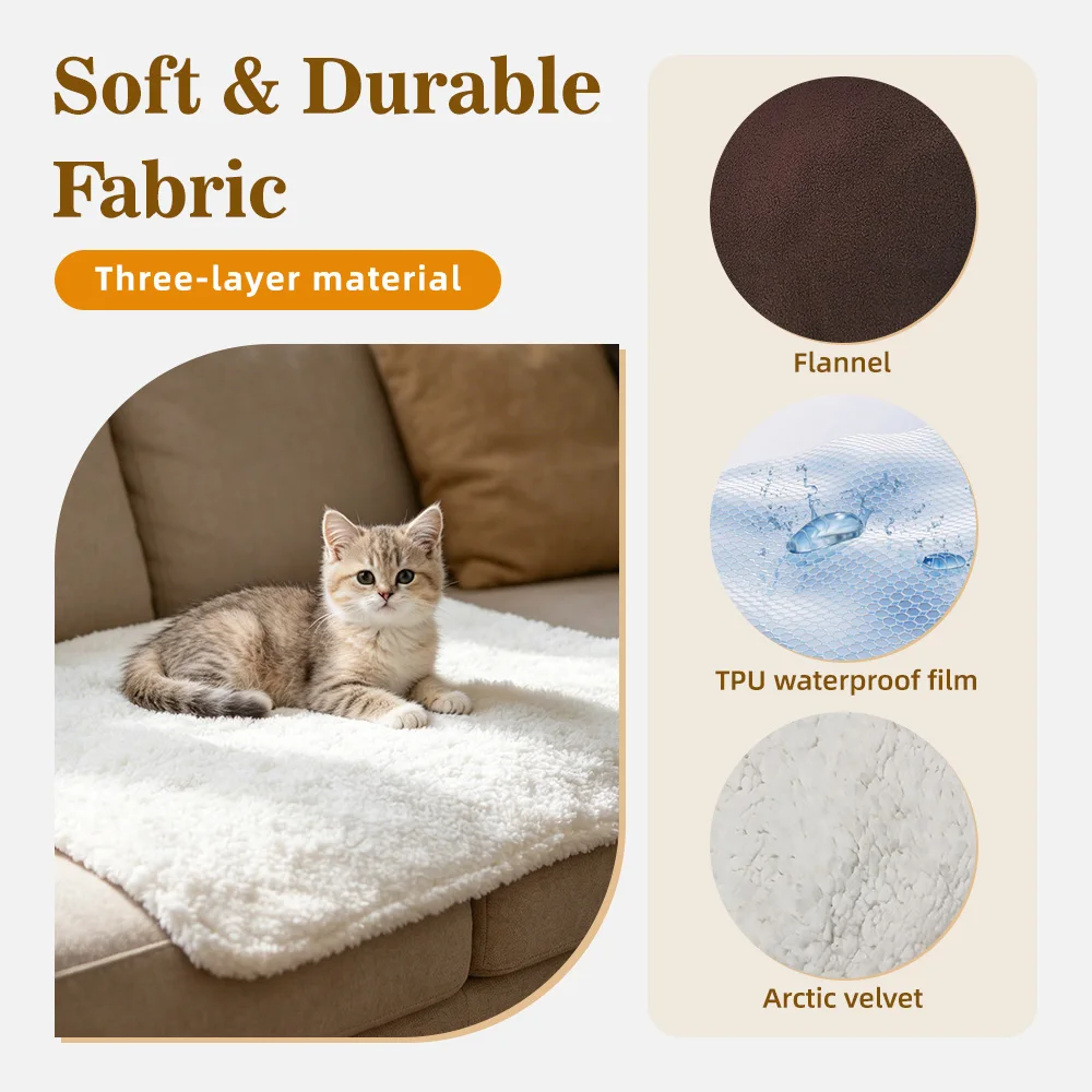 Solid Winter Washable Long Plush 80X55cm Warm Small Animal Sleeping Pe - product detail 3
