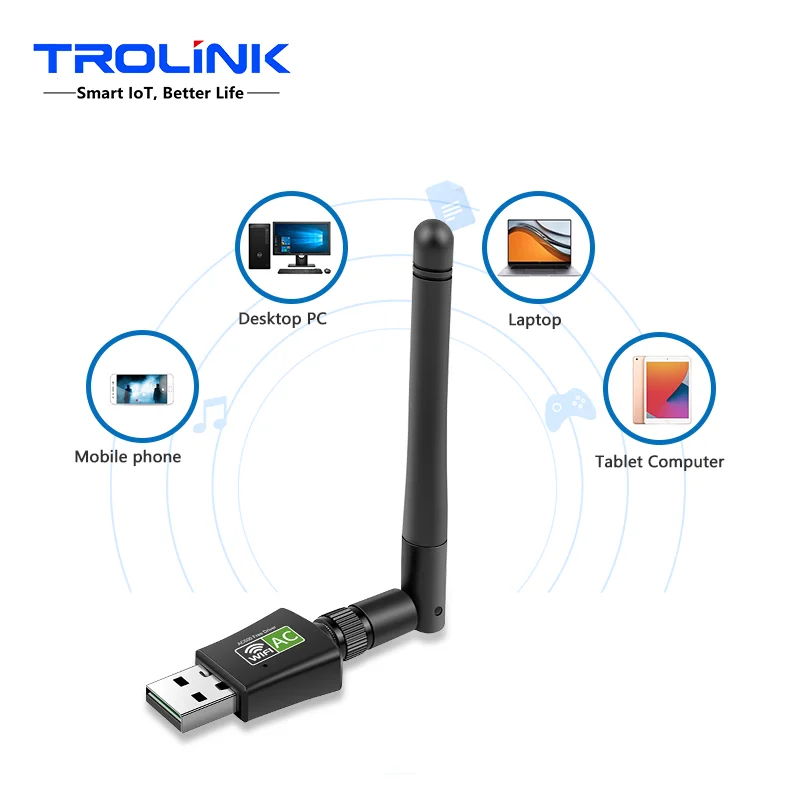 Factory Price Custom Logo Free Driver 600m Wireless Wi Fi Network Card Usb Adapter Dongle