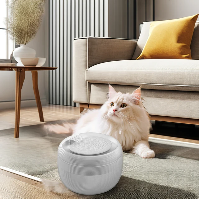 Hot Selling 2.5L Smart Automatic Pet Water Feeder Small Plastic Cat Drinking Fountain with Water Bottles for Travel