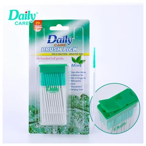 Daily Care ISO CE Approved Multi-purpose Dental Toothpick Home Use Floss Stick with Brush with Storage Box