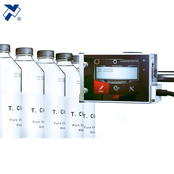 U2 Anser Portable Mini Smart Online Batch Coding Machine for Horizontal Flow Wrapper and VFFS Sachet Packaging Machine