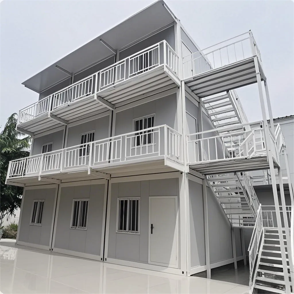 Ready Made Luxury Modular Houses with Bathrooms 20 40 ft Prefab Container House Solar-powered Container House