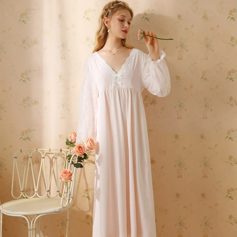 chinese dress ladies Bamboo Maxi Sleep Dress - Chocolate